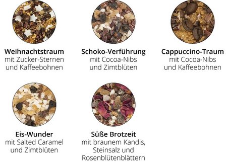 Süße Mini Mühlen verschiedene Sorten
