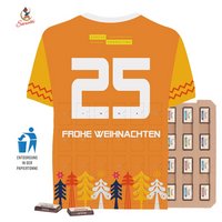 Täfelchen Adventskalender Trikot ECO Papierblister Sarotti mit Logo