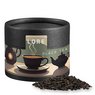 Tee verschiedene Sorten Kraftpapierdose schwarz Mini mit Logo