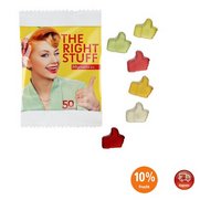 Fruchtgummi Premium Bärchen sortenrein in kompostierbares Werbetütchen 15g mit Logo