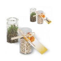 Mini-Glashaus Ringelblume mit eigenem Logo