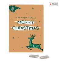 Marken Wand Adventskalender Fairtrade mit Logo