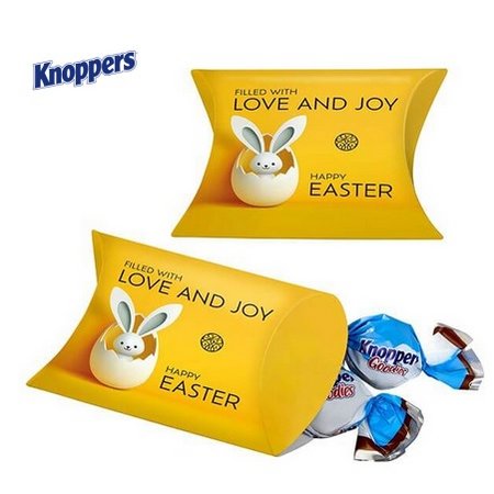 Promo-Kissenverpackung Knoppers Goodies mit Logo