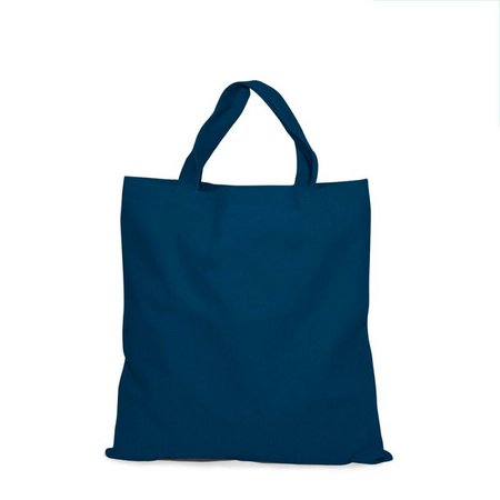 Baumwolltasche Kairo dunkelblau mit kurzen Henkeln