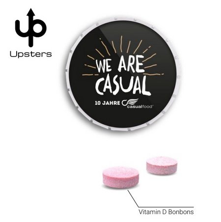 Mini Clic Clac Box Vitamin D Bonbons mit Logo