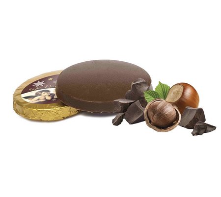 Nougat-Taler als Werbegeschenk
