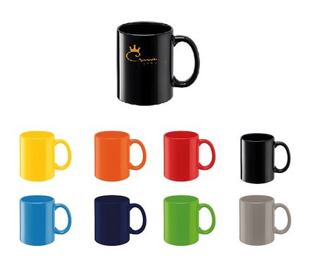 Kaffeebecher Carina bedruckt mit Logo