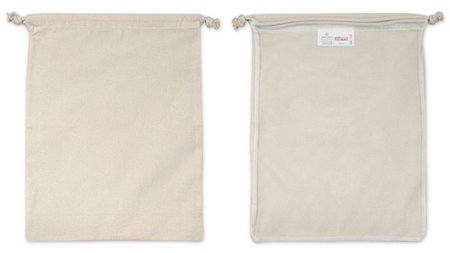 Mehrweg-Obst- und Gemüsebeutel 30 x 40 cm Mumbai mit Zugkordel mit eigener Werbung