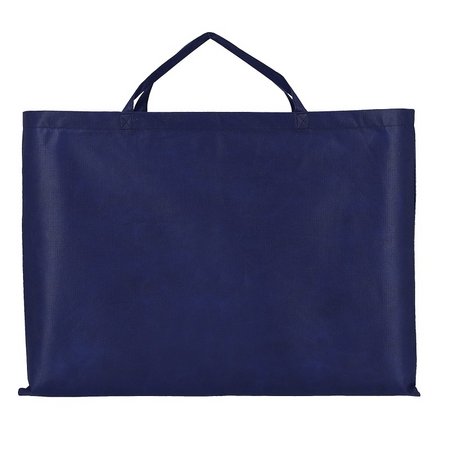 PP-Tasche 70x50cm mit zwei kurzen Henkeln 42 cm blau als Werbegeschenk
