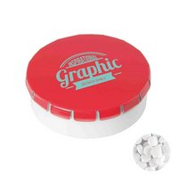 Runde Click-Plastikdose Ø45 als Werbegeschenk