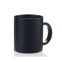 Keramikbecher Oxford Matt Schwarz 36cl mit Logo