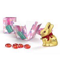 Lindt Oster-Überraschung in Klappwürfel bedruckt mit Logo