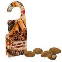 Schokomandeln mit Zimt 15g Faltschachtel mit Hänger und eigenem Logo