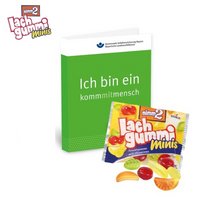 Werbe-Klappkarte nimm2 Lachgummi minis mit Logo