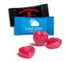 Herzbonbons im Flowpack mit Werbung oder Logo