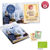 Süßes Briefchen mit Kräuterteebeutel mit Logo