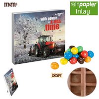 Mini-Adventskalender M&M’S Crispy mit Werbung