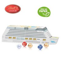 3D Adventskalender Schiff mit Lindt Schokolade mit Logo