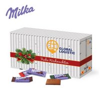 3D Adventskalender Container mit Milka Schokolade mit Logo