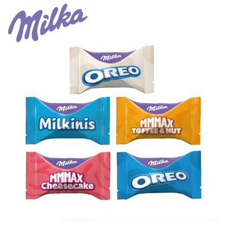 Füllvarianten Tisch-Adventskalender Milka Favourites mit Logo