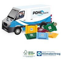 3D Präsent Transporter Ritter Sport Schokotäfelchen mit Logo