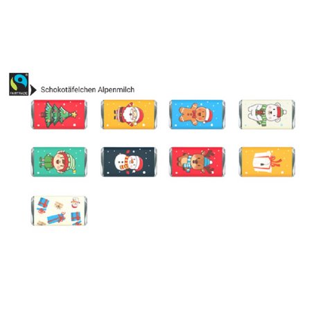 Adventskalender Haus Fairtrade Alpenmilch als Werbegeschenk