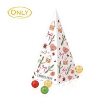 Adventskalender Weihnachtspyramide mit Fairtrade Milchschokolade mit Logo