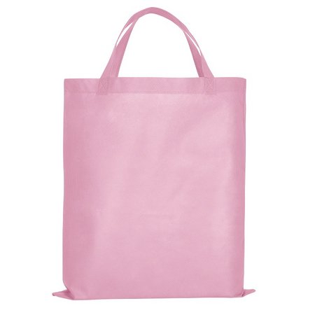 PP-Tasche CLASSIC 38 x 42 cm mit zwei kurzen Henkeln 35 cm rosa als Werbegeschenk