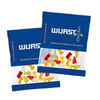 Fruchtgummi Werbetüte 50g Werkzeuge bedruckt mit Logo