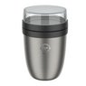 Schwarze Mepal Ellipse 500+200 ml Thermo-Lunchpot 2.0 mit Logo