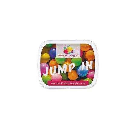 Gestaltungsbeispiel Klappdose mit Werbung oder Logo