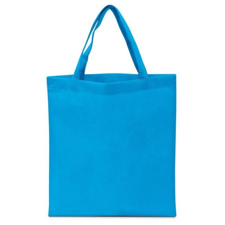 PP-Tasche Wien mit kurzen Henkeln Cyanblau