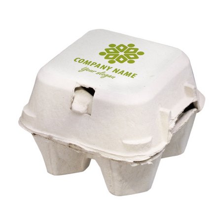 LogoEier Eierkarton_4er_Druck_1c- als Werbeartikel