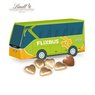3D Präsent Bus Lindt Herzen mit Logo