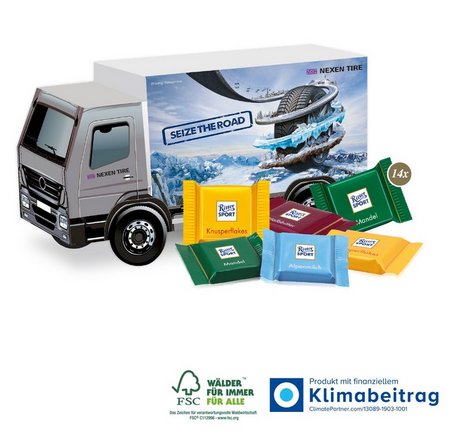 3D Präsent LKW Ritter Sport mit Logo