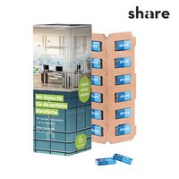 Eco High Tower Adventskalender share Schokotäfelchen mit Logo