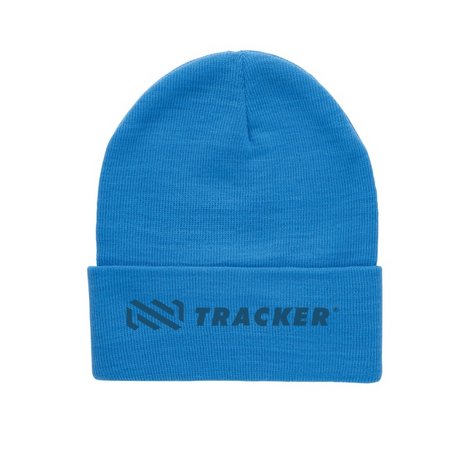 Hellblaue Impact Polylana® Beanie mit AWARE™ Tracer mit Logo
