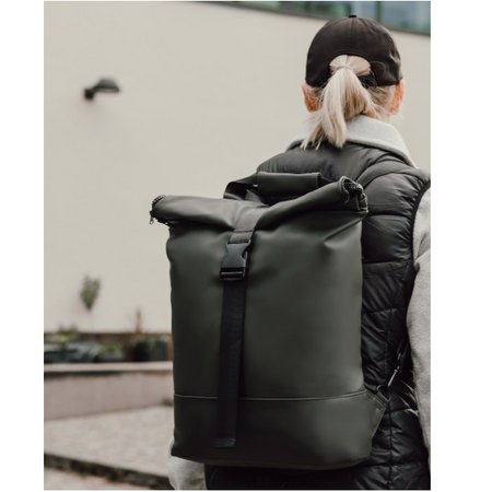 Grüne VINGA Baltimore Fahrradtasche mit Logo