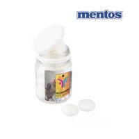 Plastikdose Mentos mit Logo