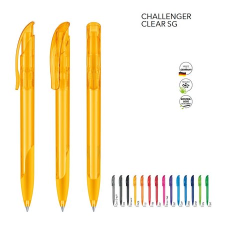 Senator Kugelschreiber Challenger Clear SG bedruckt mit eigenem Logo