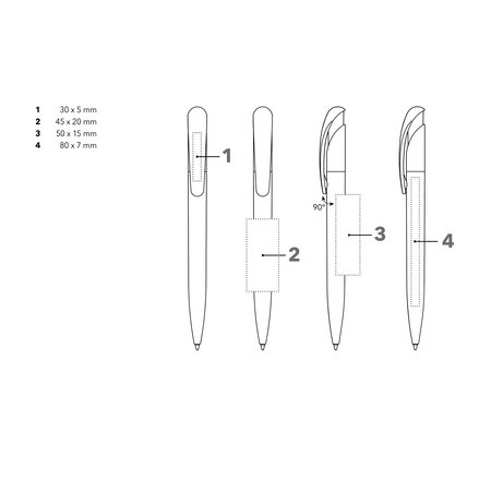 Senator Kugelschreiber Nature Plus Bio Druckfläche