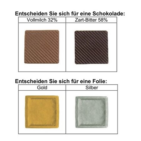 Varianten Schokotäfelchen KLEINE MENGEN