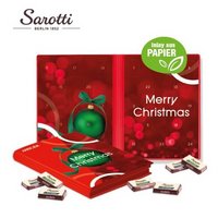 Adventskalender Weihnachtsbuch Sarotti Organic mit Logo