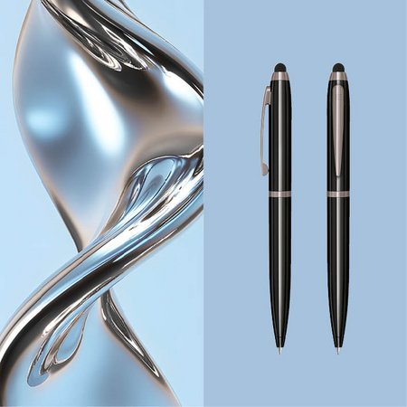 Senator Kugelschreiber Nautic Black mit Touch Pad Funktion als Werbegeschenk