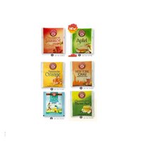 Beuteltee verschiedene Sorten in Werbekarte gefaltet mit Logo