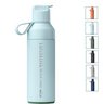 Hellblaue Ocean Bottle GO 500 ml vakuumisolierte Flasche mit Logo