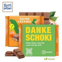 Ritter SPORT Vegan mit Werbebanderole mit Logo