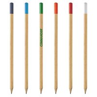 GAROS Bleistift mit farbigem Oberteil bedruckt mit Logo