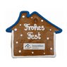 Lebkuchen-Weihnachtshaus Flach mit Logo