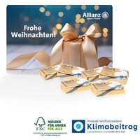 Präsentbox Business mit Lindt Schokotäfelchen mit Logo